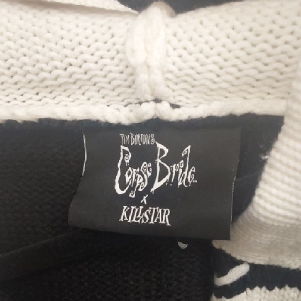 Killstar Black and White Skeleton Cardigan - Picture 6 of 7